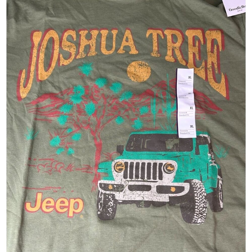 NWT Men's XL Jeep in Joshua Tree Short Sleeve Crewneck Graphic T-Shirt